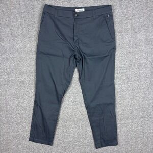 Birddogs Pants Mens 34x28 Navy Blue Stretch Performance Tapered Chino Trousers